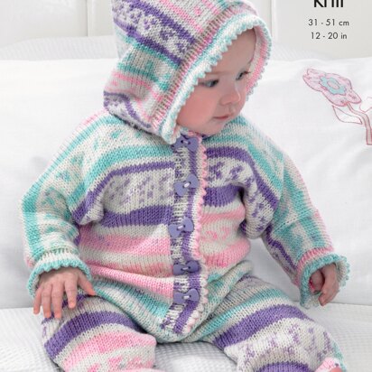 All-in-One, Jacket and Socks in King Cole DK - 4009 - Downloadable PDF