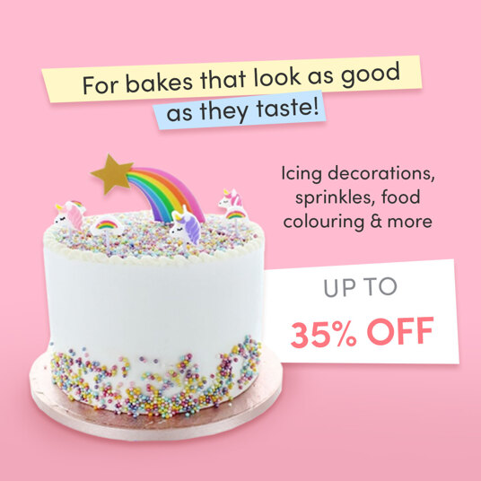 Up to 35 percent off decorations & colouring!