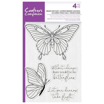 Crafters Companion Photopolymer Stamp - Dreams Take Flight