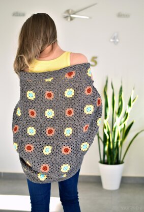 Ulla crochet blanket cardigan