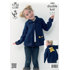 Children in Need Pudsey Bear Jacket and Cardigan Knitted in King Cole Big Value DK - 1003