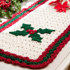 Holly Table Runner in Red Heart Holiday - LW2622EN - Downloadable PDF