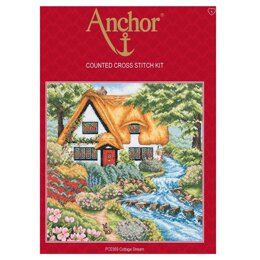 Anchor Cottage Stream Cross Stitch Kit