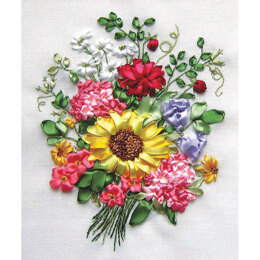 Panna A Bouquet with a Sunflower Embroidery Kit