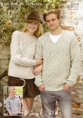 Sweaters in Hayfield Bonus Aran - 9219