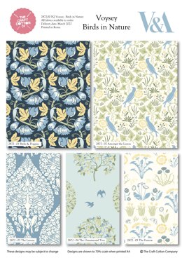 Craft Cotton Company Vosey Birds In Nature The V&A Fat Quarter Bundle