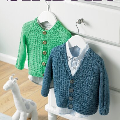 Boy's Cardigans in Sirdar Snuggly Baby Bamboo DK - 5218 - Downloadable PDF