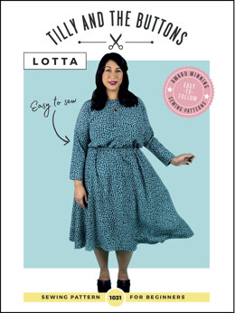 Tilly And The Buttons Lotta Dress Sewing Pattern 1031 - Paper Pattern, Size UK 6-24 / EUR 34-52