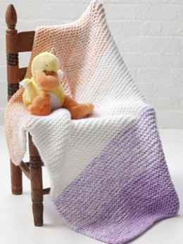 Soft 'n Simple Baby Blanket in Caron Simply Soft - Downloadable PDF