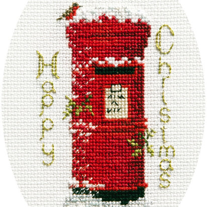 Derwentwater Designs Christmas Post Card Cross Stitch Kit - 12.5cm x 18cm