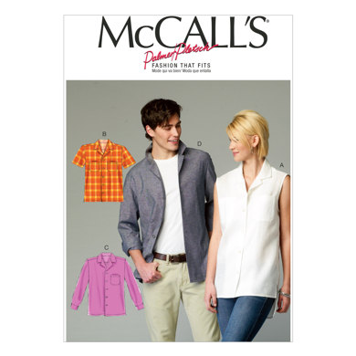 McCall's Misses'/Men's Shirts M6932 - Sewing Pattern