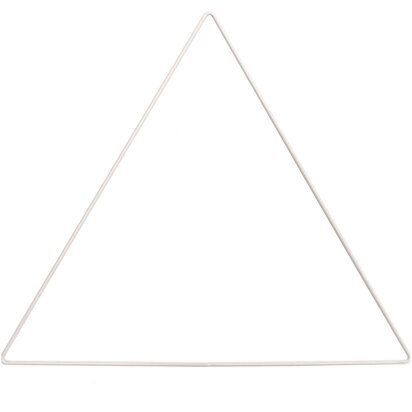 Rico Design Metal Ring Triangle White - 0,3 x30x30cm