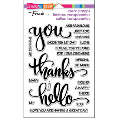 Stampendous Perfectly Clear Stamps - Big Words Thanks