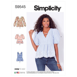 Simplicity Misses' Tops S9545 - Paper Pattern, Size A (10-12-14-16-18-20-22)