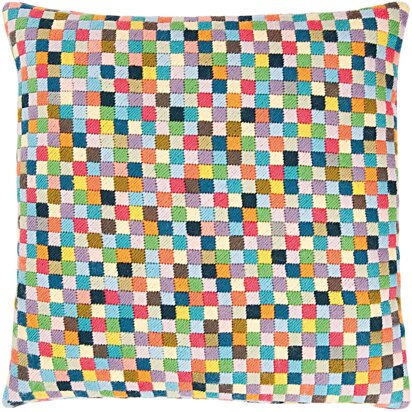 Rico Multi-colour Small Squares Gobelin Needlepoint Cushion Kit (40 x 40 cm)