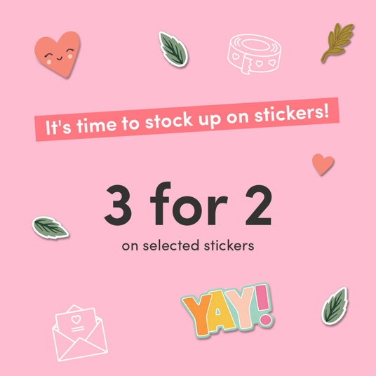 Pick 3 sticker sets - get 1 of them for FREE!