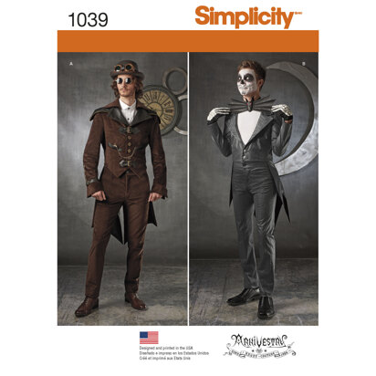 Simplicity Men's Cosplay Costumes 1039 - Sewing Pattern