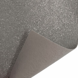 Trimits Glitter Felt Roll - 100cm x 45cm - Silver