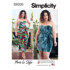 Simplicity Misses' Strapless Jumpsuit and Mini Dress S9330 - Paper Pattern, Size U5 (16-18-20-22-24)