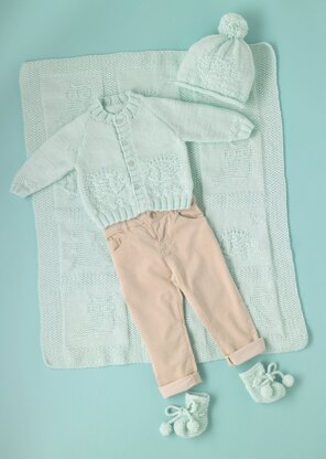 Woodland Friends - Free Layette Booties Knitting Pattern For Babies in Paintbox Yarns Baby DK