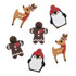 Trimits  Christmas Buttons - Assorted Pack 6 Pieces