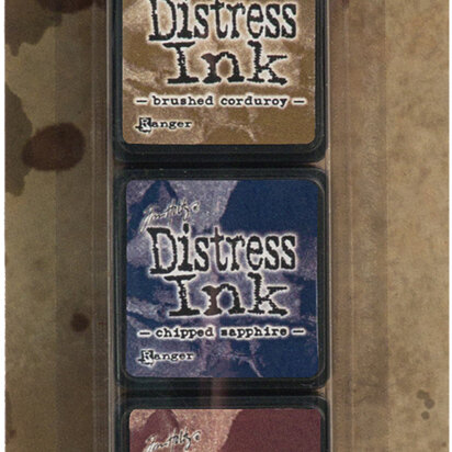 Ranger Tim Holtz Distress Mini Ink Pads 4/Pkg - Kit 12