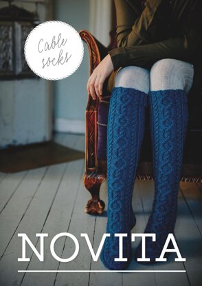 Cable Socks in Novita 7 Veljesta - 11 - Downloadable PDF