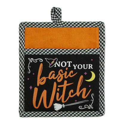 Design Imports Not Your Basic Witch Potholder/Dishtowel Gift Set