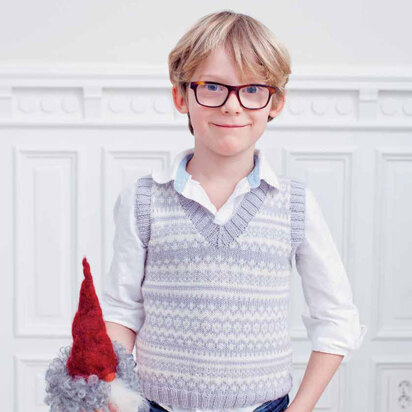 "Lasse Tank Top" - Top Knitting Pattern For Boys in MillaMia Naturally Soft Merino