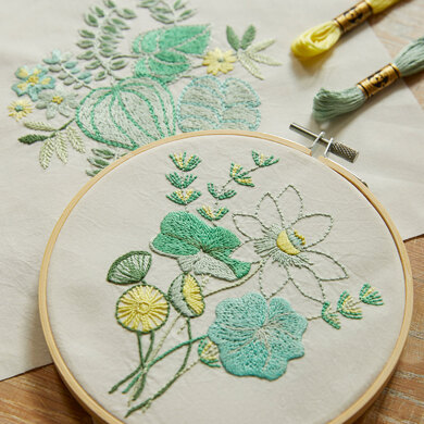 DMC Mindful Making: Water Garden Embroidery Duo Kit