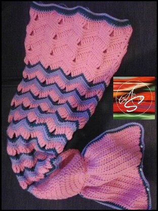 Mermaid Tail Crochet Blanket