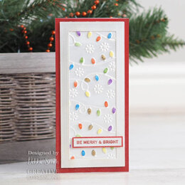 Creative Expressions Christmas Lights 3D Embossing Folder 5.75in x 7.5in