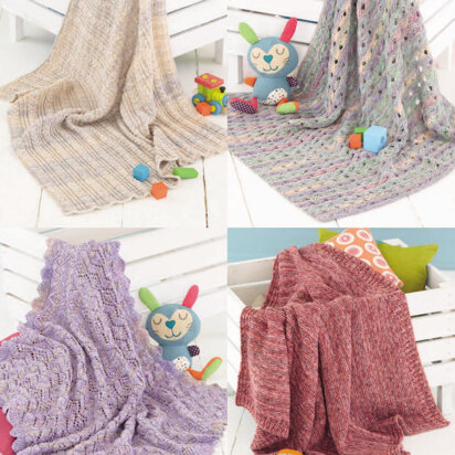 Blankets in Sirdar Snuggly Rascal DK - 4770 - Downloadable PDF