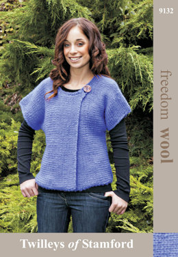 Sideways Knit Tunic in Twilleys Freedom Wool - 9132