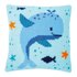 Vervaco Whales Fun Cross Stitch Cushion Kit - 40 x 40 cm