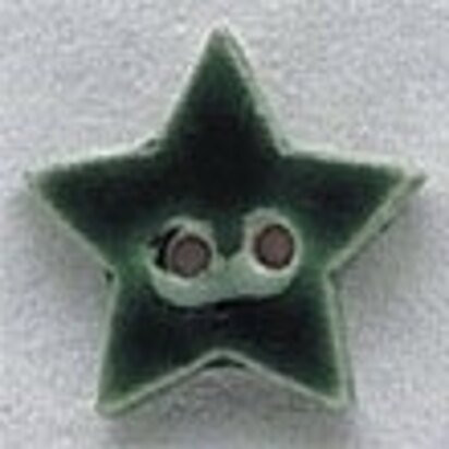 Mill Hill Button 86239 - Small Star - Country Green