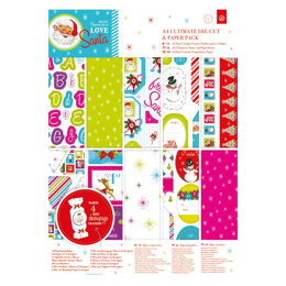 Papermania A4 Ultimate Die-cut & Paper Pack (48pk) - Love Santa