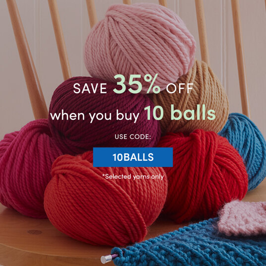 35 percent off any 10 balls from the selection! Code: 10BALLS