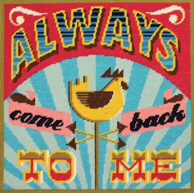 DMC Always Come Back to Me Tapestry Cushion Front Kit -  40 x 40cm