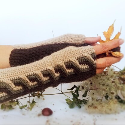 Fingerless Gloves.Crochet pattern