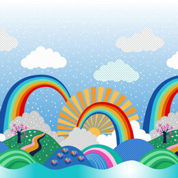 Lewis & Irene Over the Rainbow - Double edge border