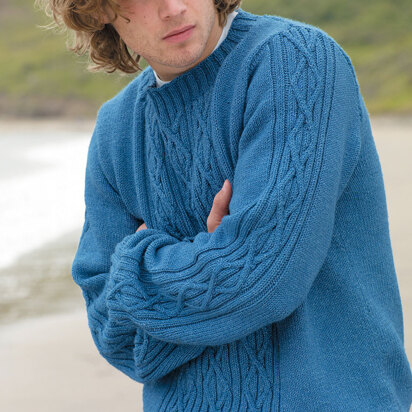 Scarborough Sweater in Rowan Original Denim