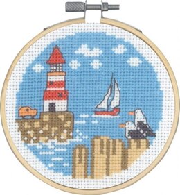 Permin Lighthouse Cross Stitch Kit - 10cm