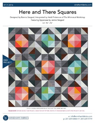 Windham Fabrics Here and There Squares - Downloadable PDF