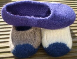 Duffers, 19 Row Felted Slippers