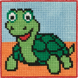 Permin Turtle Cross Stitch Kit - 25x25cm