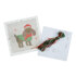 Trimits Counted Cross Stitch Kit: Festive Beagle Cross Stitch Kit - 13 x 13cm