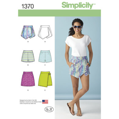 Simplicity Women's Shorts, Skort and Skirt 1370 - Sewing Pattern