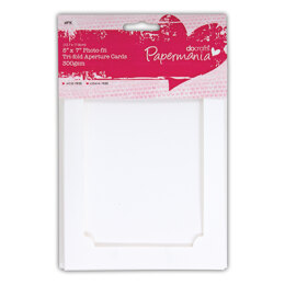 Papermania 5 x 7 Cards/Envelopes Photo-Fit Aperture (4pk 300gsm) - White