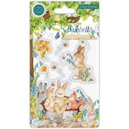 Craft Consortium Bluebells and Buttercups - Stamp Set - Bench